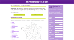 Desktop Screenshot of annuairehotel.com