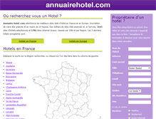 Tablet Screenshot of annuairehotel.com